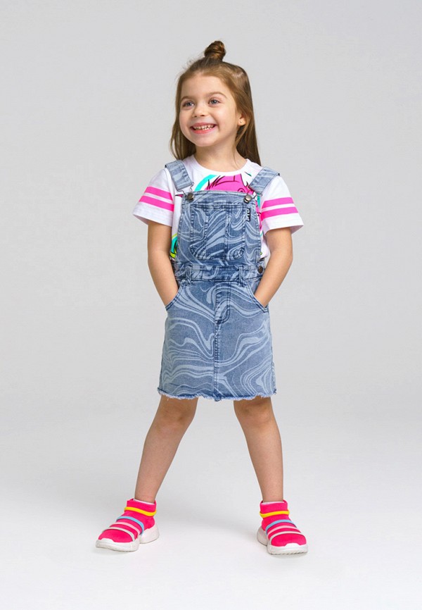 Сарафан PlayToday голубой, размер 110, фото 4