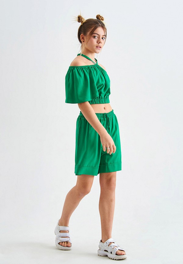 Блуза Smena зеленый, размер 134, фото 4