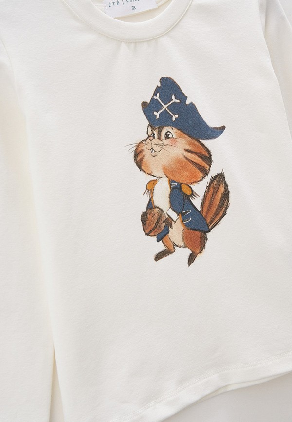 Лонгслив Ete Children белый, размер 122, фото 3