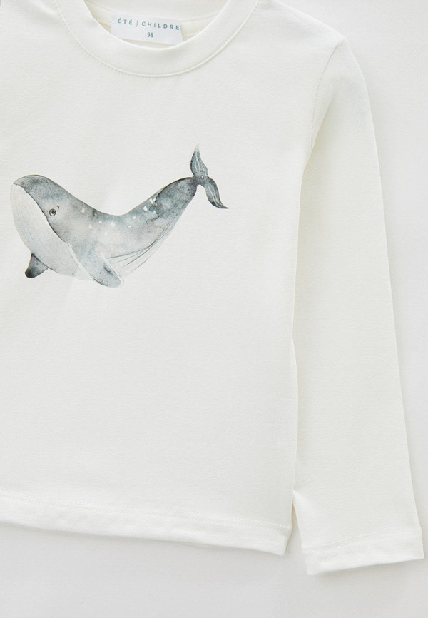 Лонгслив Ete Children белый, размер 104, фото 3