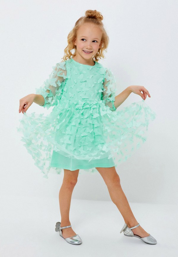 Платье Acoola бирюзовый, размер 134, фото 6