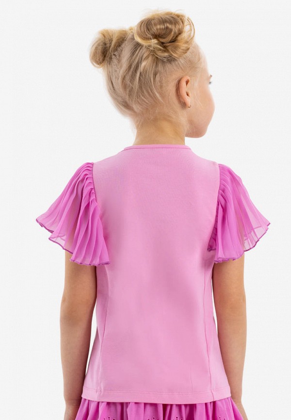 Футболка Kapika розовый, размер 128, фото 4