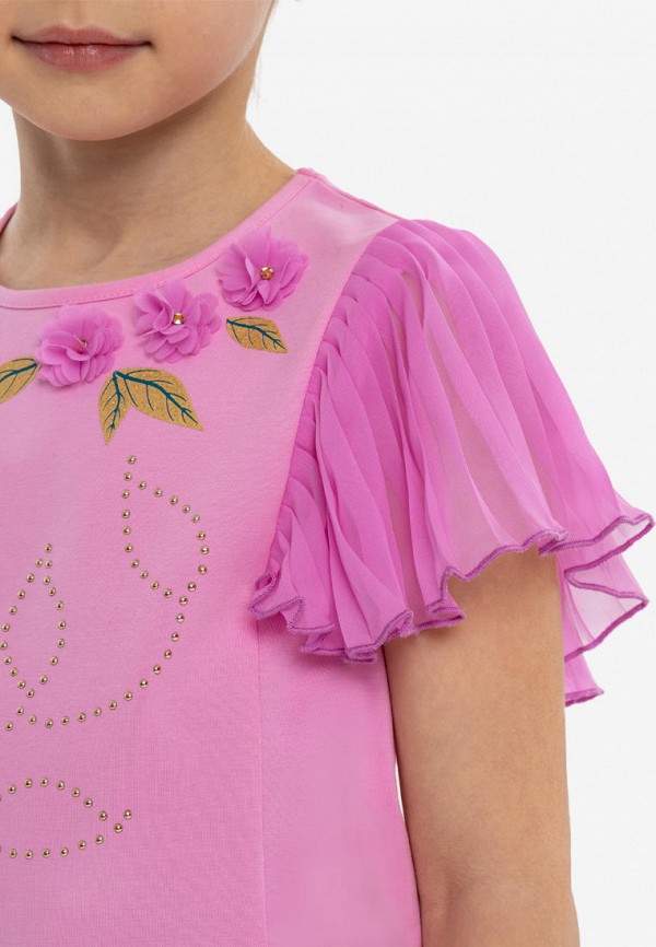 Футболка Kapika розовый, размер 128, фото 5