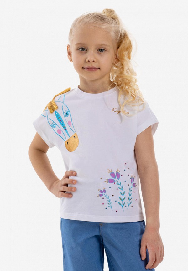 Футболка Kapika белый, размер 104, фото 3