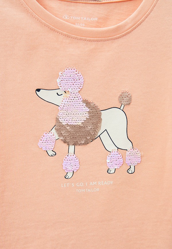 Футболка Tom Tailor коралловый, размер 10, фото 3