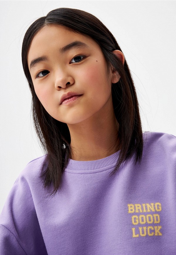 Свитшот Sela фиолетовый, размер 164, фото 6