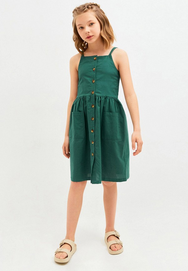 Сарафан Acoola зеленый, размер 140, фото 6