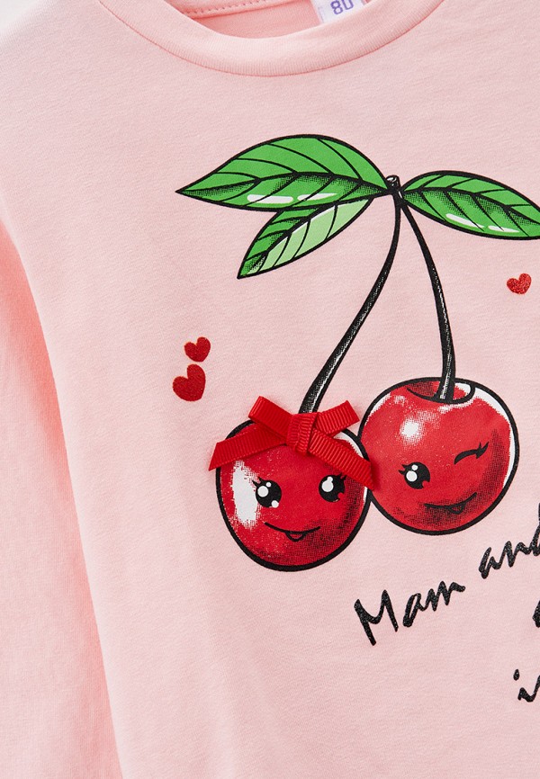 Лонгслив PlayToday розовый, размер 80, фото 3