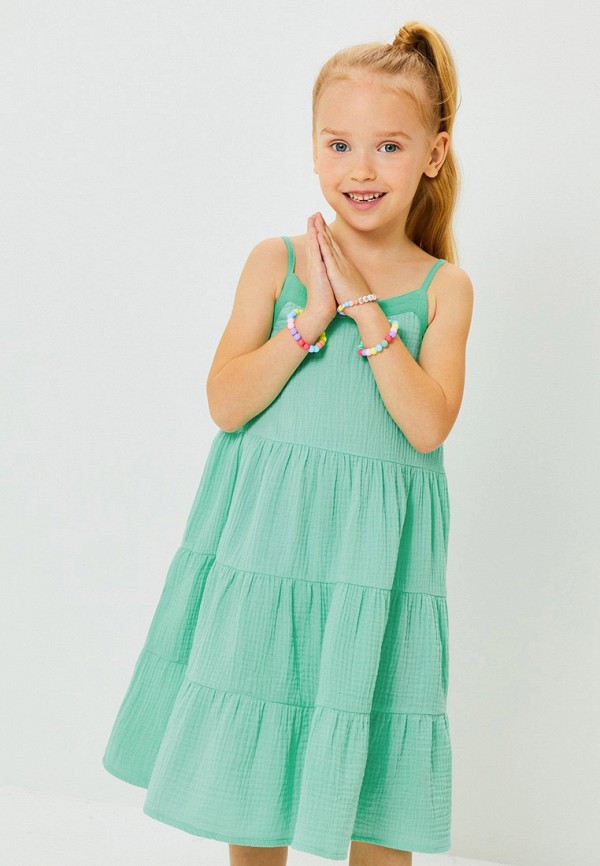 Сарафан Acoola бирюзовый, размер 116, фото 4