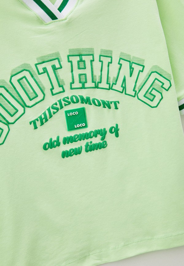 Поло Locoloco All For Junior зеленый, размер 134, фото 3