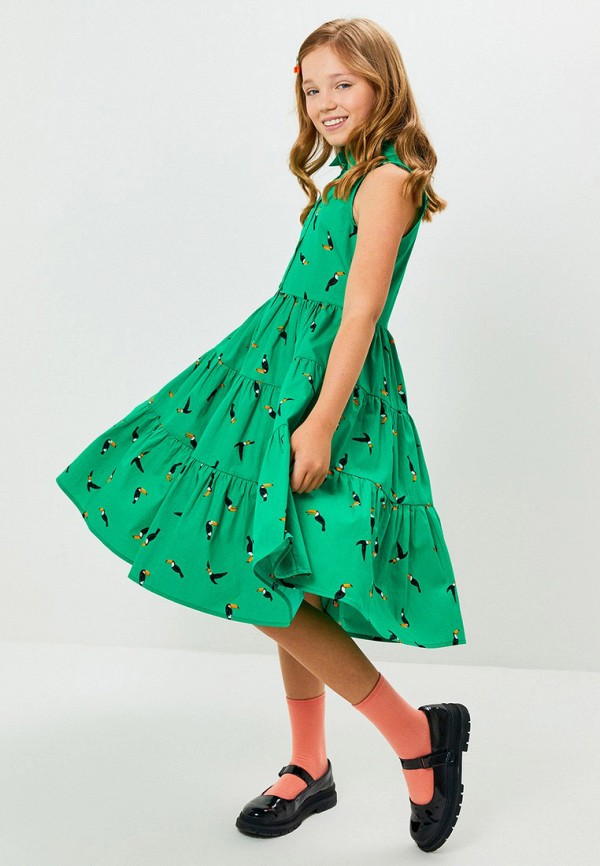 Платье Acoola бирюзовый, размер 134, фото 4