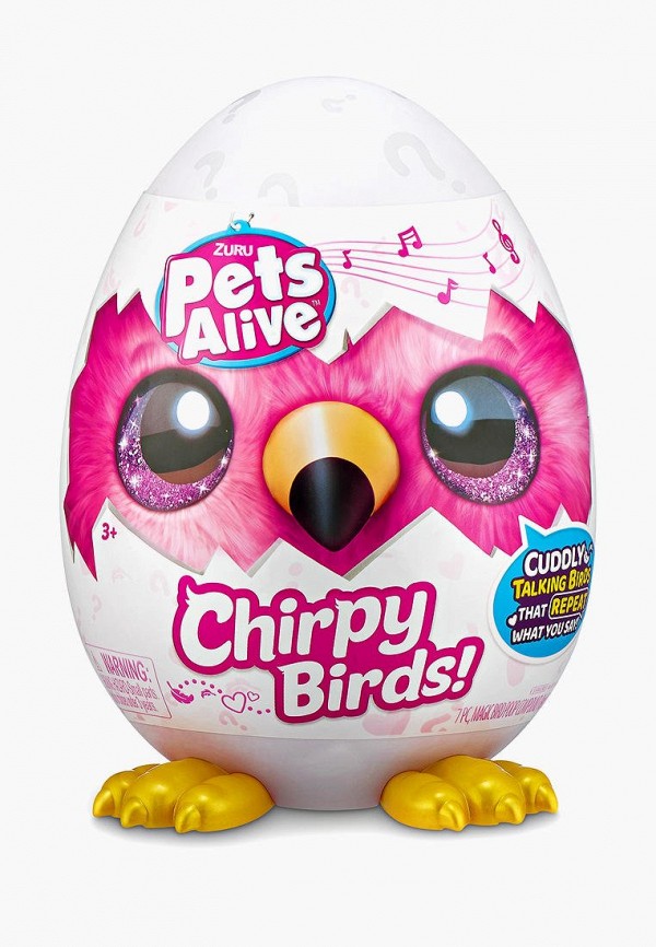 

Игрушка Zuru, Розовый, CHIRPY BIRDS, со звуковым эффектом