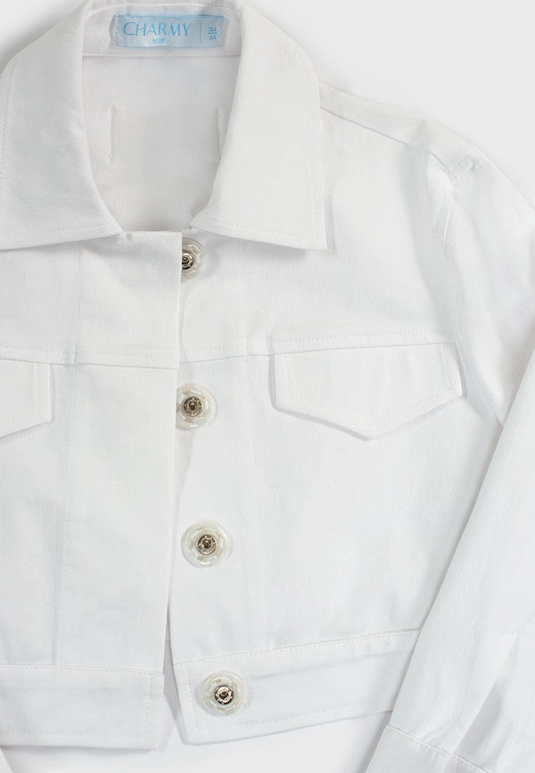 Куртка для девочки джинсовая Charmy White  Фото 3