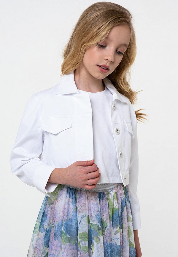 Куртка для девочки джинсовая Charmy White  Фото 5