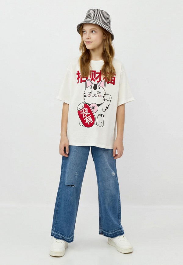 Футболка Modis белый, размер 128, фото 5