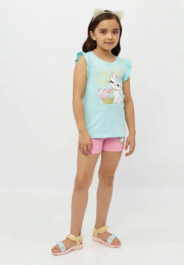 Футболка Modis бирюзовый, размер 104, фото 5