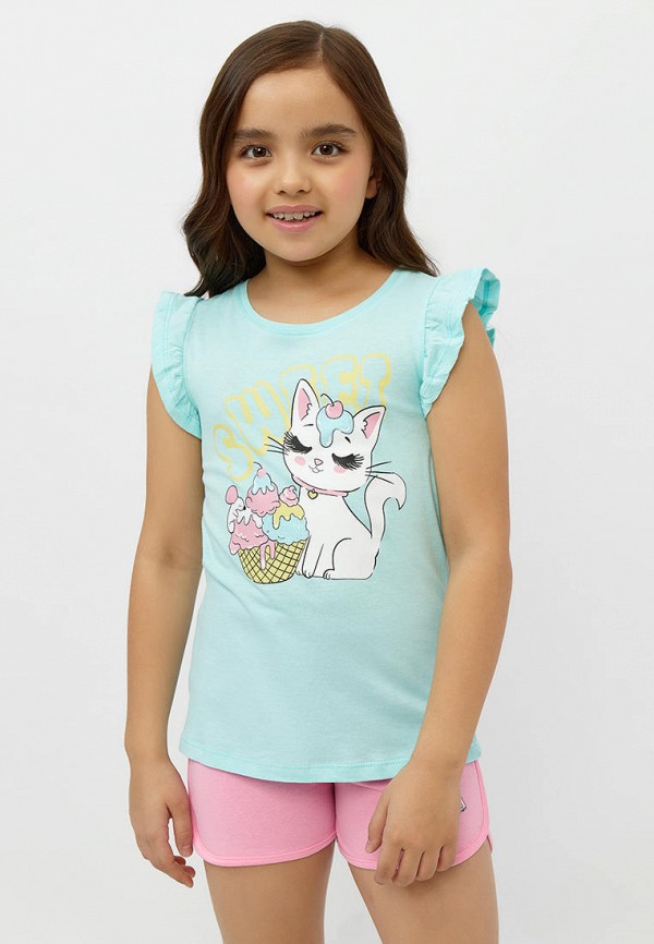 Футболка Modis бирюзовый, размер 104, фото 2