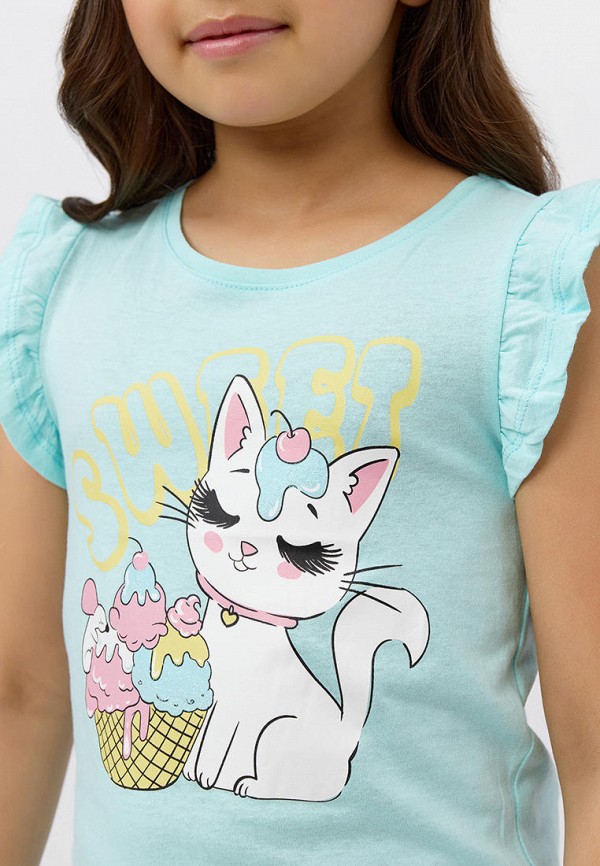 Футболка Modis бирюзовый, размер 104, фото 3