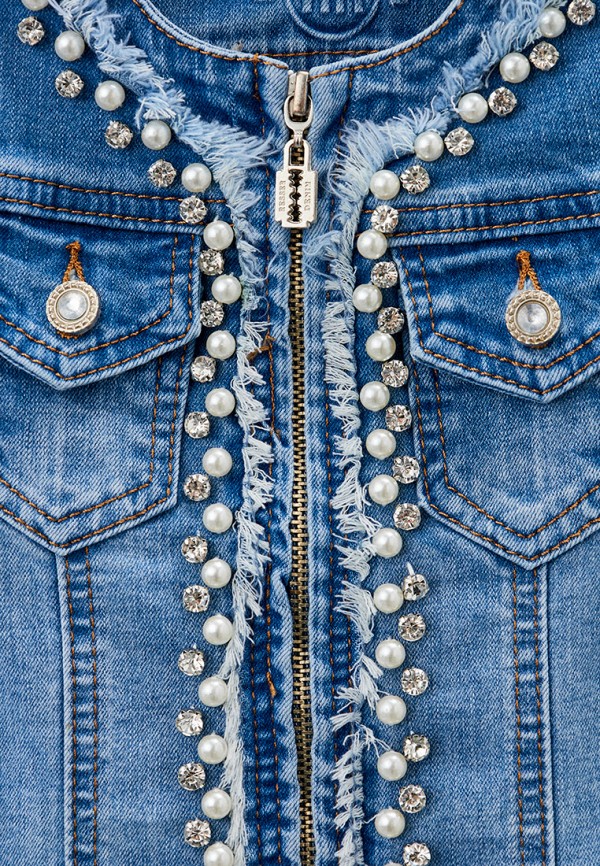 Жилет джинсовый Resser Denim голубой, размер 104, фото 3