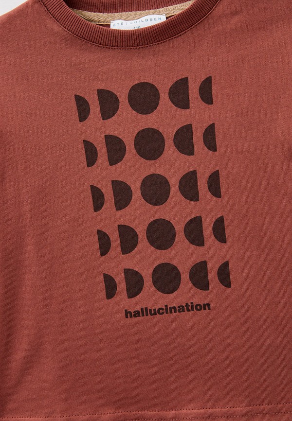 Лонгслив Ete Children коричневый, размер 110, фото 3