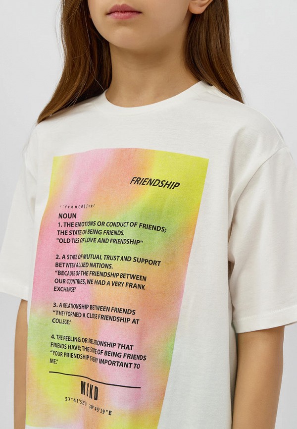 Футболка Modis белый, размер 158, фото 5