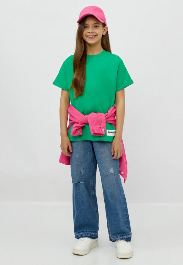 Футболка Modis зеленый, размер 134, фото 4