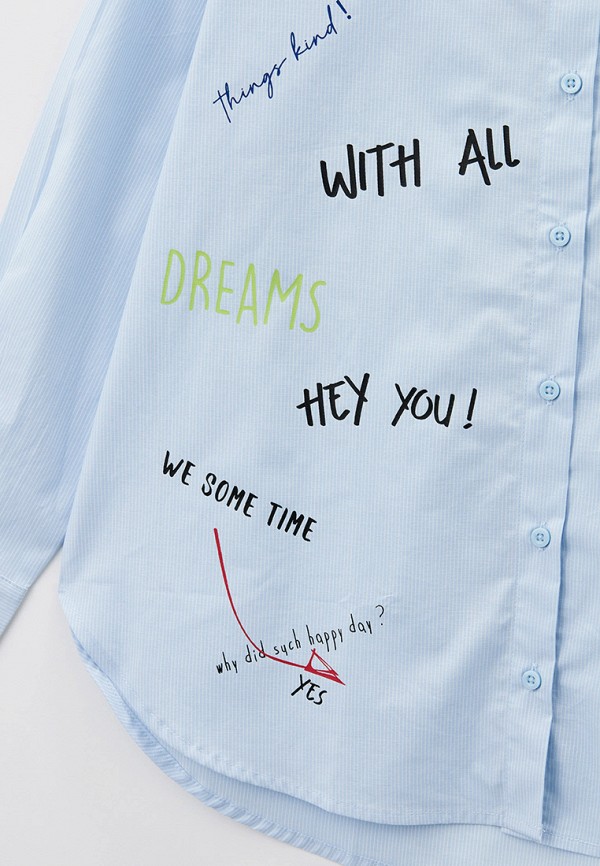 Рубашка O'stin голубой, размер 140, фото 3