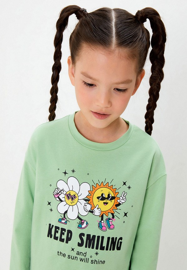 Лонгслив Acoola зеленый, размер 128, фото 5