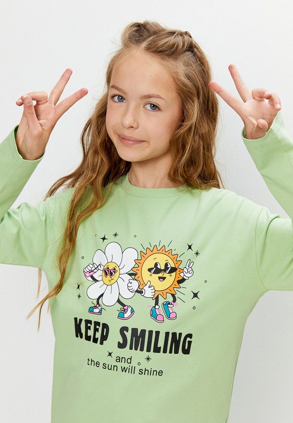 Лонгслив Acoola зеленый, размер 134, фото 6