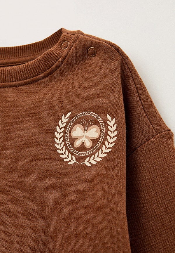 Свитшот Gloria Jeans коричневый, размер 92, фото 3