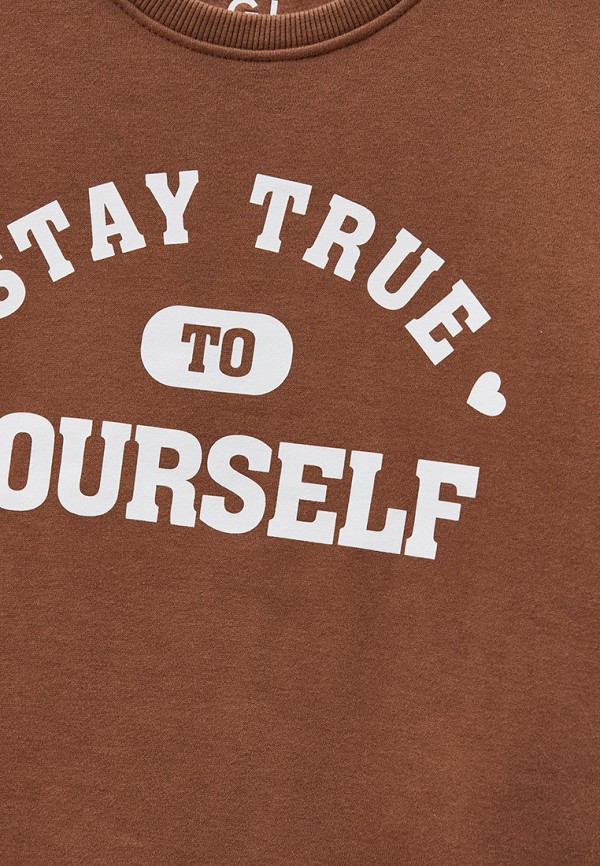 Свитшот Gloria Jeans коричневый, размер 140, фото 3