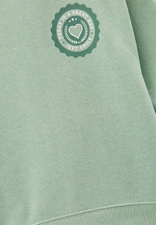 Свитшот Gloria Jeans зеленый, размер 92, фото 3