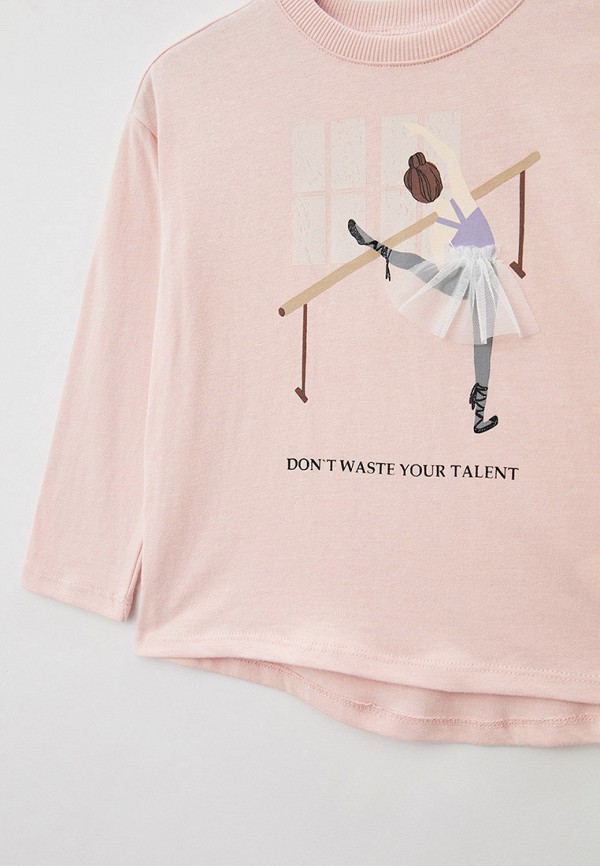 Лонгслив Sela розовый, размер 92, фото 3