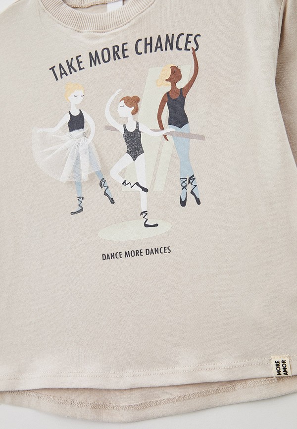 Лонгслив Sela бежевый, размер 98, фото 3