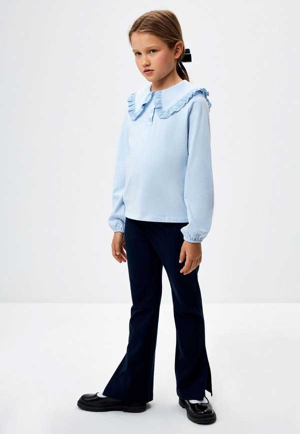 Лонгслив Sela голубой, размер 140, фото 5