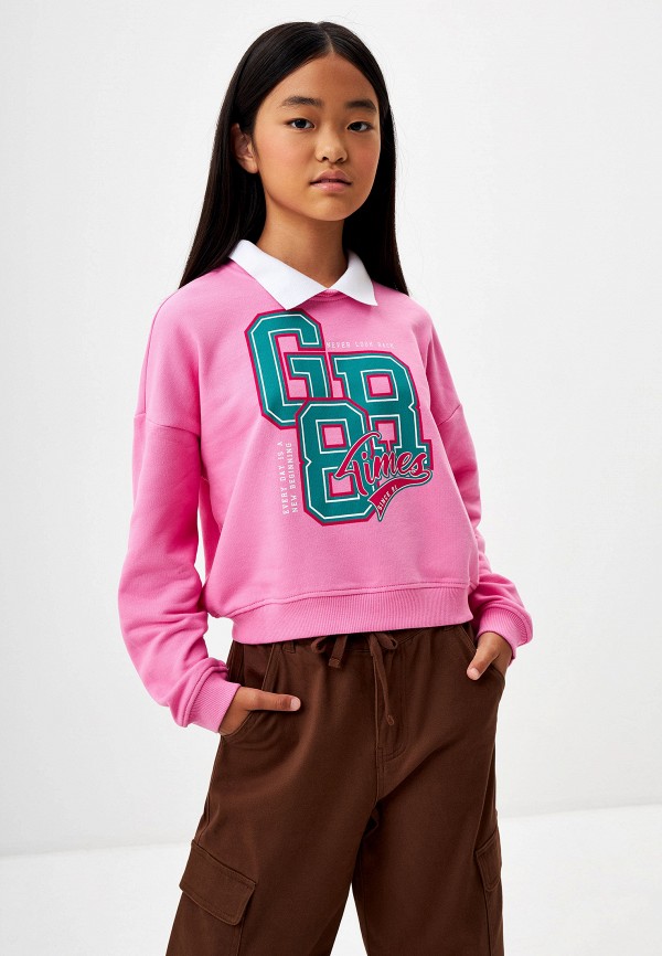 Свитшот Sela розовый, размер 152, фото 4