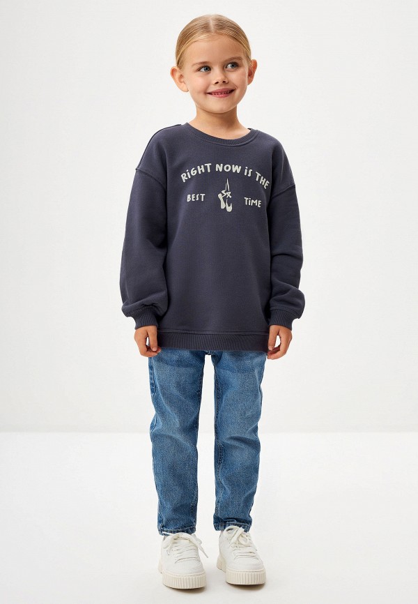 Свитшот Sela серый, размер 104, фото 5