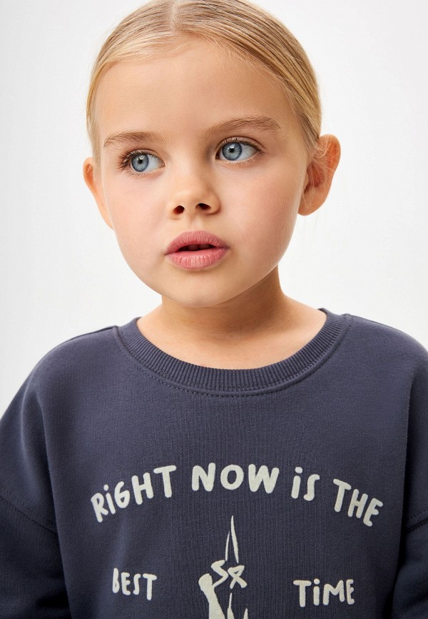 Свитшот Sela серый, размер 104, фото 6