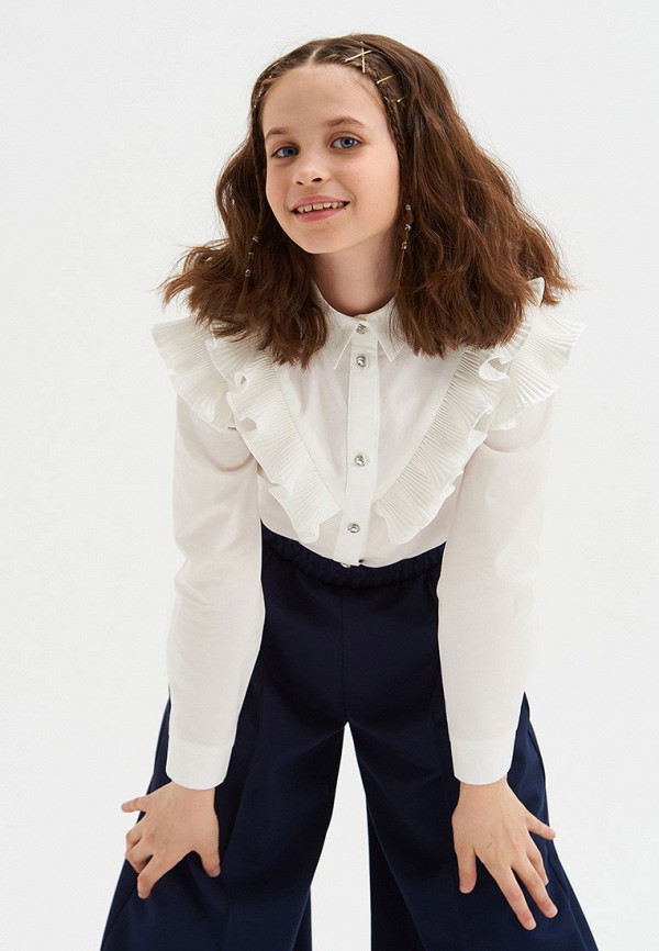 Блуза Smena белый, размер 134, фото 4