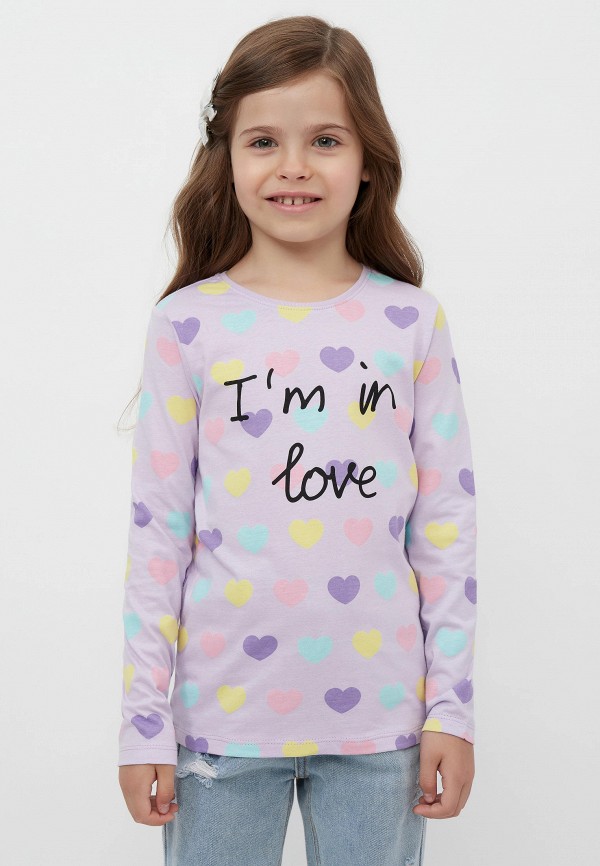 Лонгслив Modis фиолетовый, размер 116, фото 2