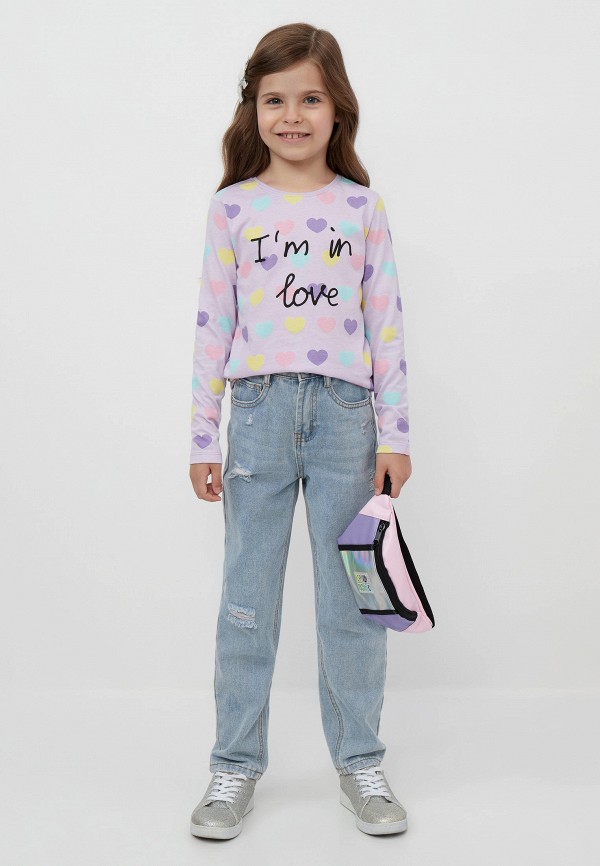 Лонгслив Modis фиолетовый, размер 116, фото 3