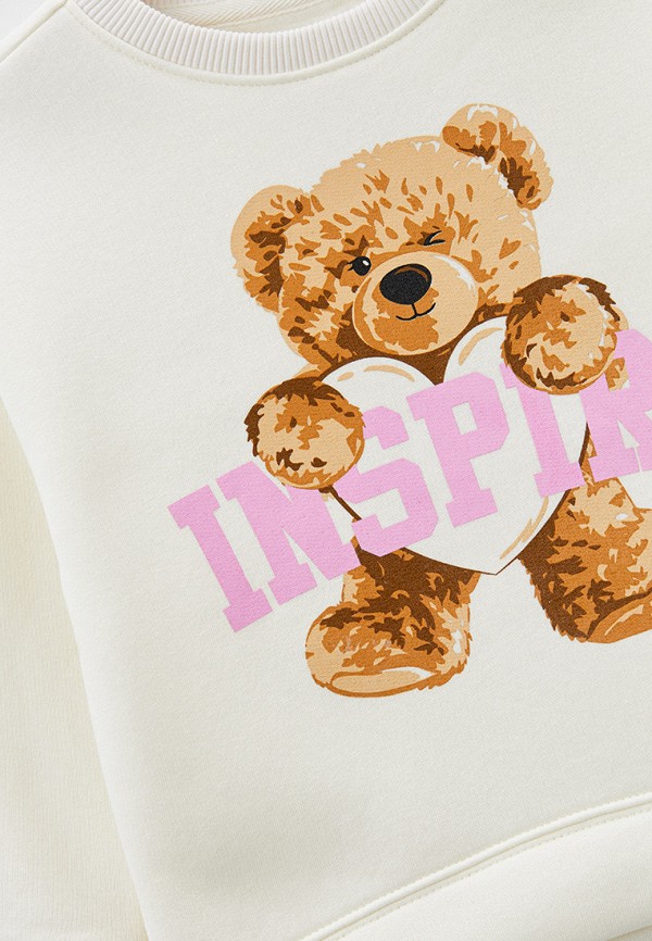 Свитшот Gloria Jeans белый, размер 110, фото 3