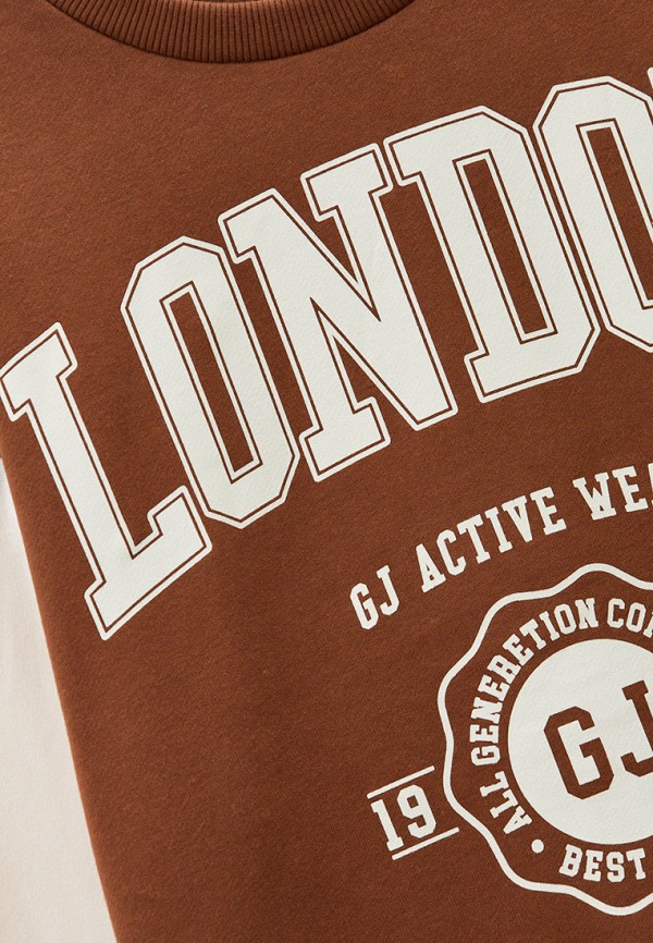 Свитшот Gloria Jeans коричневый, размер 164, фото 3