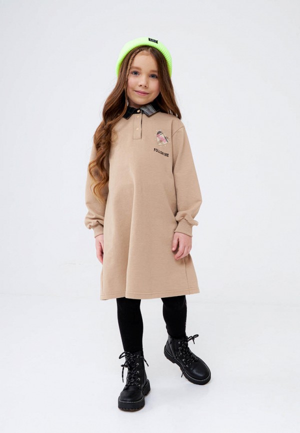 Платье Bell Bimbo бежевый, размер 122, фото 7