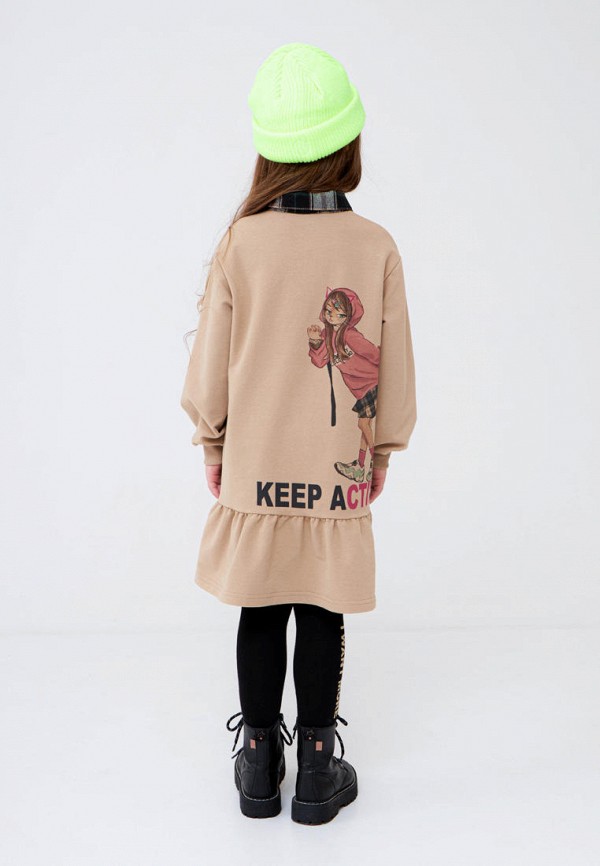 Платье Bell Bimbo бежевый, размер 122, фото 6