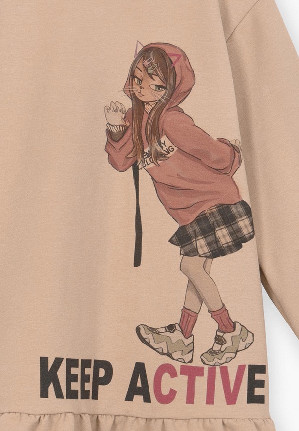 Платье Bell Bimbo бежевый, размер 122, фото 4