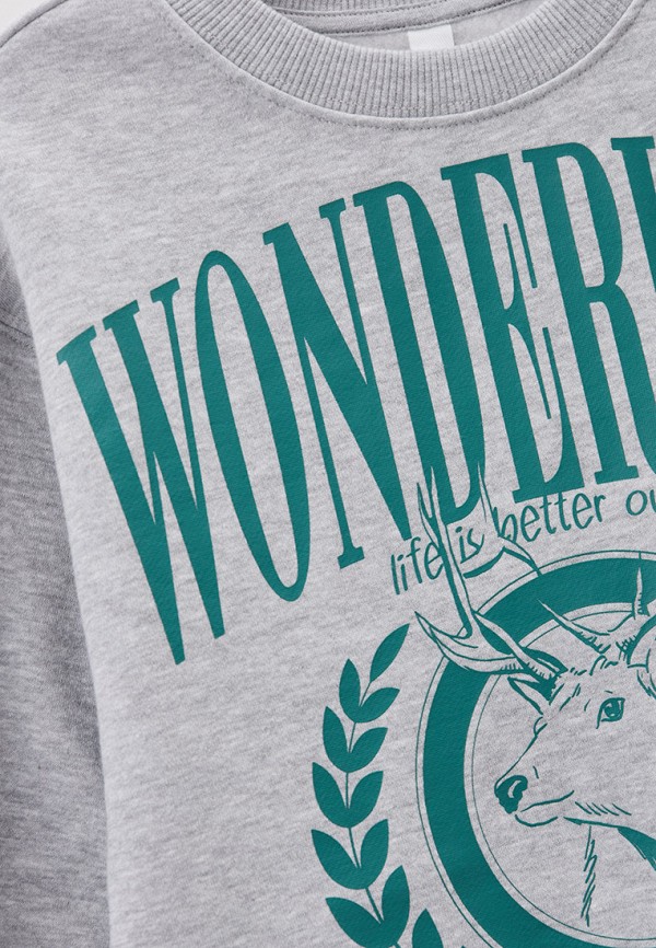 Свитшот Sela серый, размер 164, фото 3