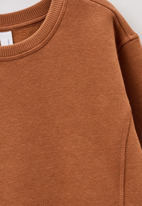 Свитшот Sela коричневый, размер 116, фото 3