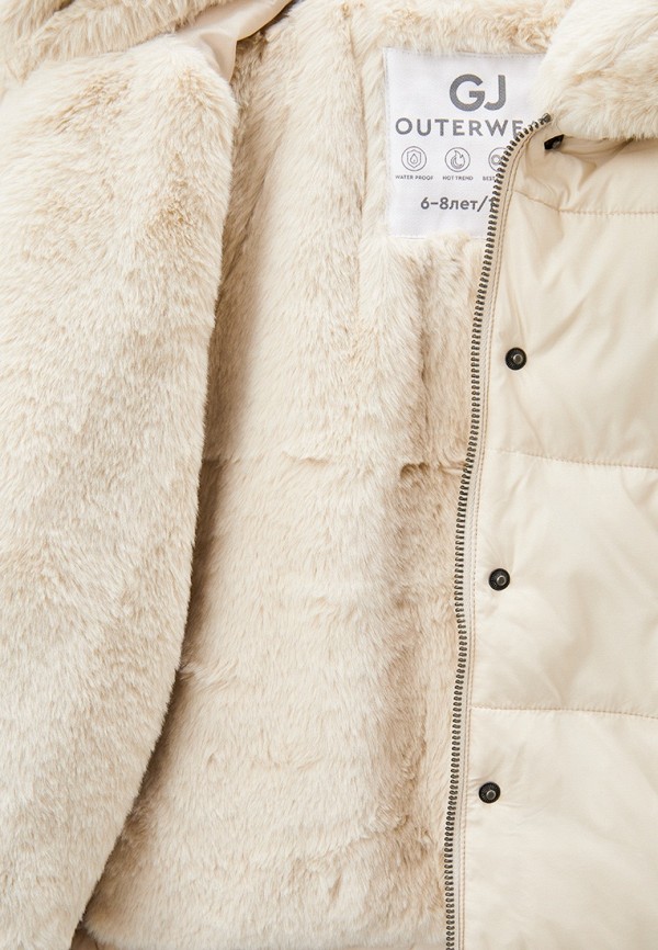 Куртка утепленная Gloria Jeans бежевый, размер 128, фото 5
