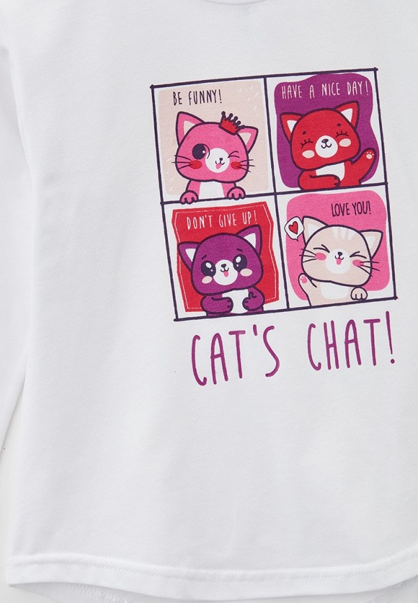 Лонгслив PlayToday белый, размер 98, фото 3